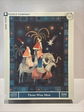 SEALED New York Puzzle Company "Three Wise Men” 500 Piece Puzzle
